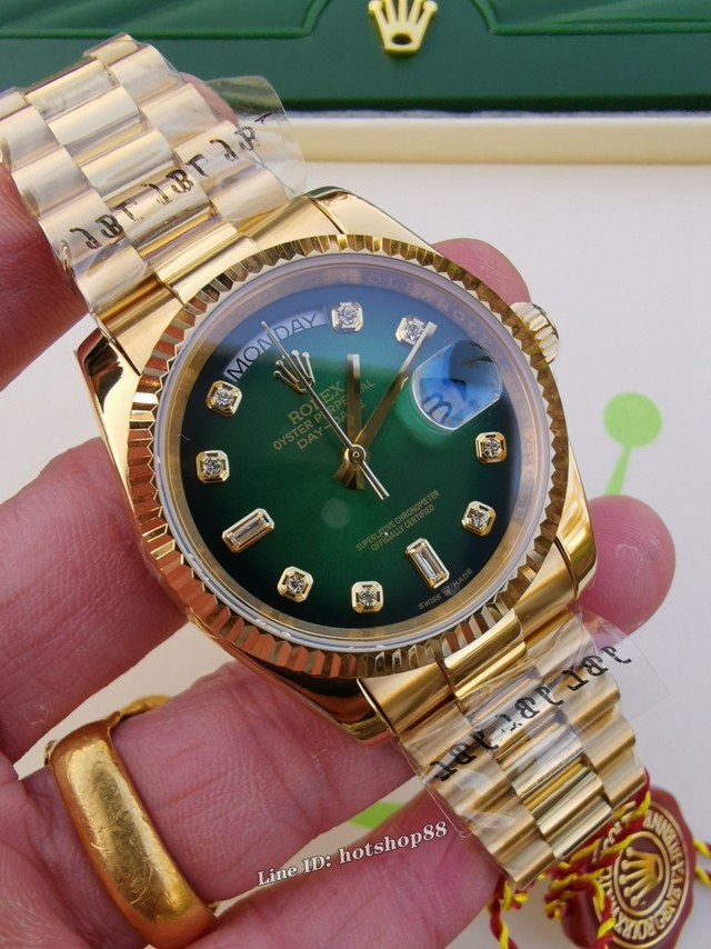 劳力士手表 Rolex星期日历型daydate系列 36mm eta2836全自动机械机芯女士腕表 gjs1860